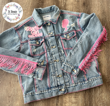 Load image into Gallery viewer, Custom Barbie Denim Jacket