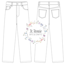 Load image into Gallery viewer, Custom Painted Denim Jeans Retainer