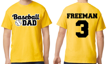 Load image into Gallery viewer, Baseball Mom/Dad Custom Shirt
