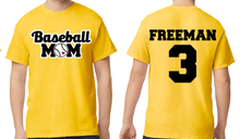 Load image into Gallery viewer, Baseball Mom/Dad Custom Shirt
