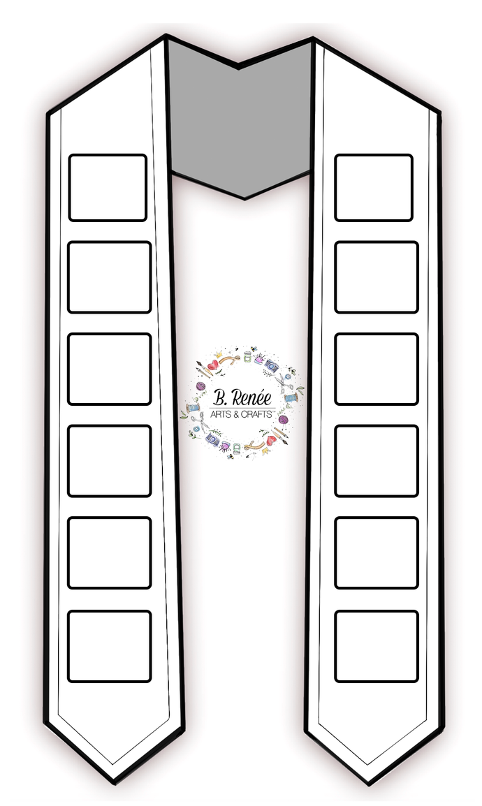 Blank Grad Stole Template