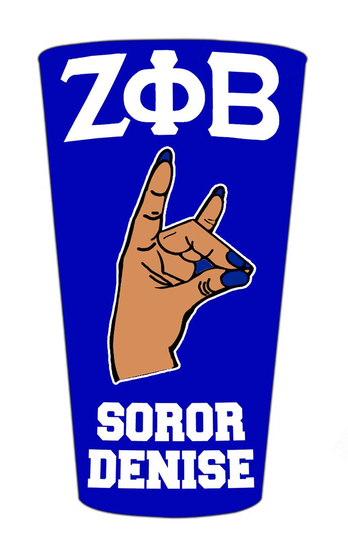 Custom Zeta Phi Beta Tumbler